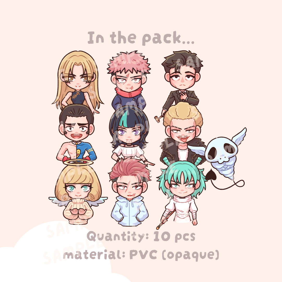 JJK Final Domain Expansion Sticker Pack (Jujutsu Kaisen)
