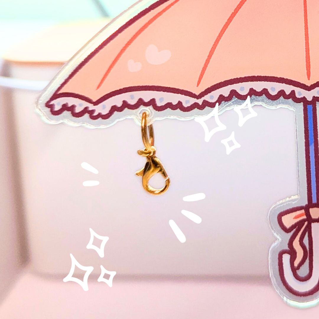 Butter with You Umbrella Charm Connector