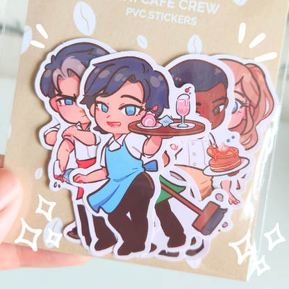 Mini Batfamily Cafe Crew Sticker Pack