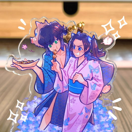 Inosuke x Aoi Standee Charm (Demon Slayer Matsuri)