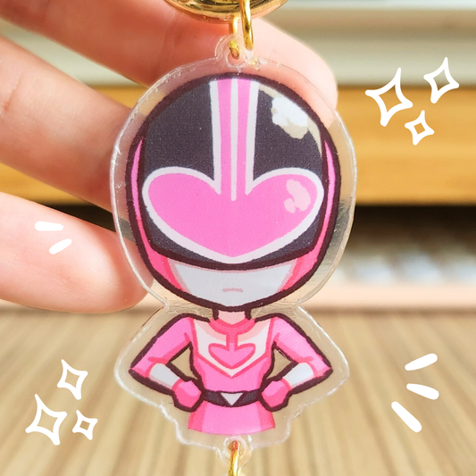 Pink Ranger Charm (Time Force Power Rangers)
