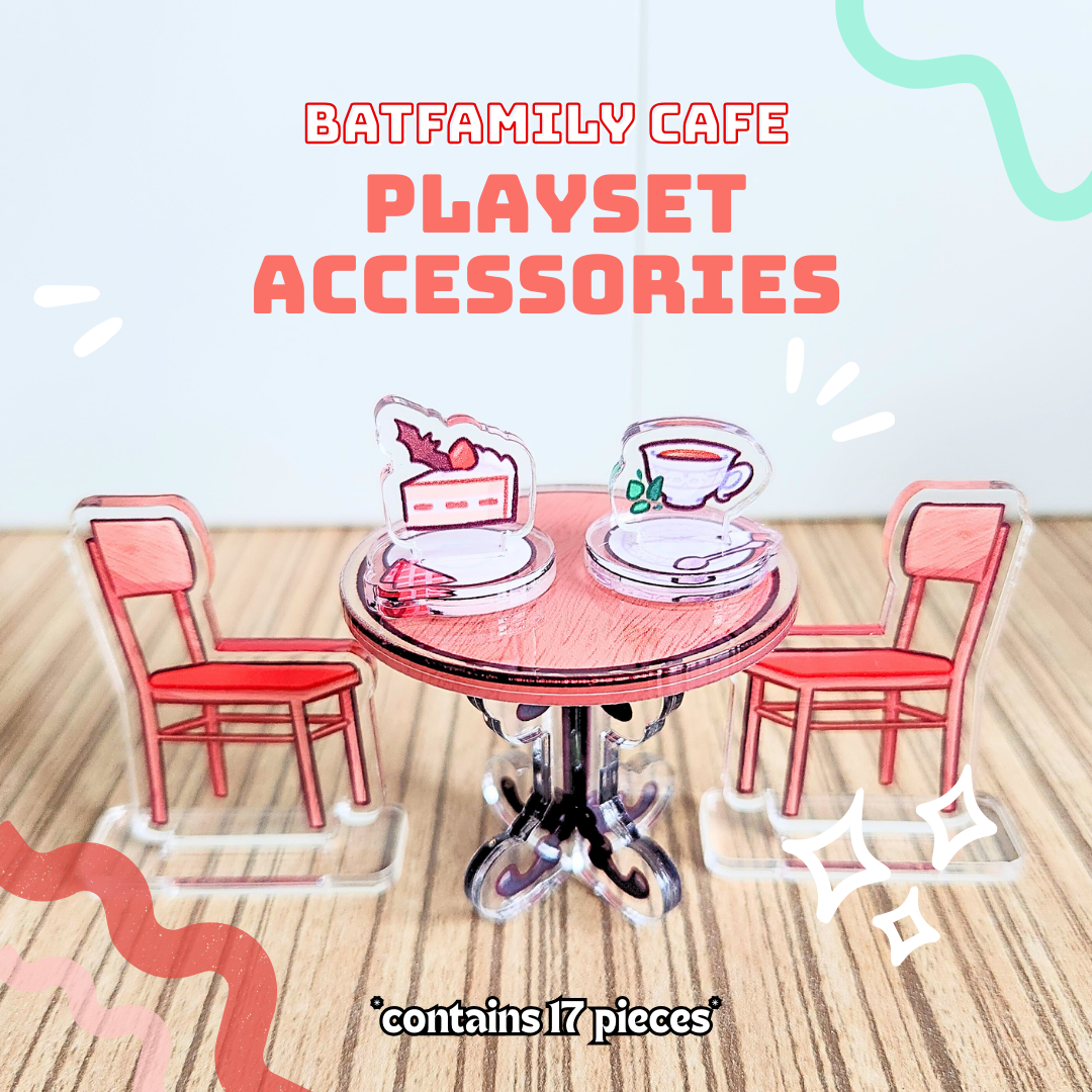 Batfamily Cafe Playset Accessories