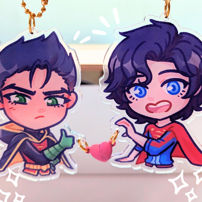 Damian X Jon Heart Magnet Charms