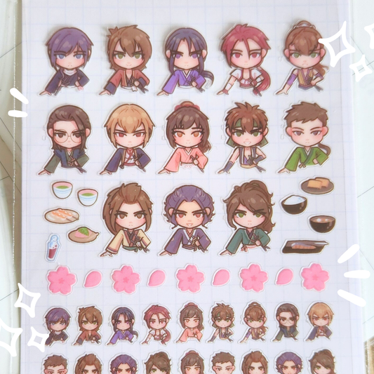 Hakuouki Sticker Sheet