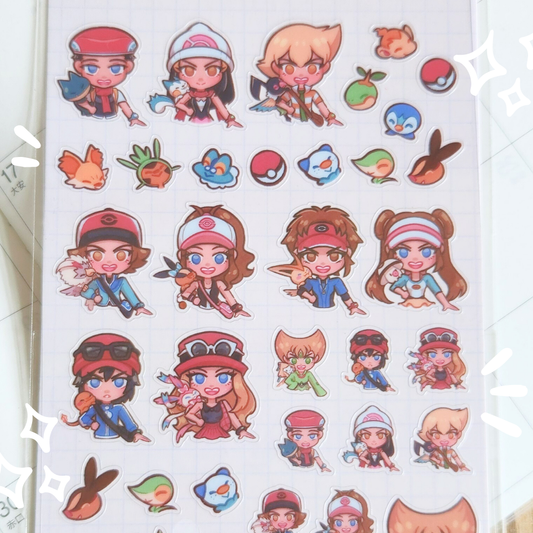Pokéspe II Sticker Sheet