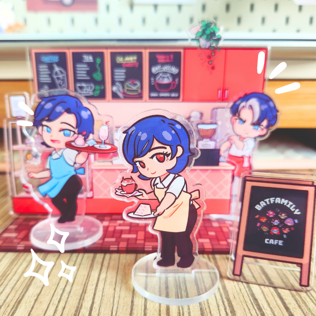 Mini Batfamily Cafe Crew Standees