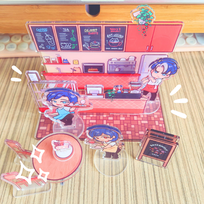 Mini Batfamily Cafe Crew Standees