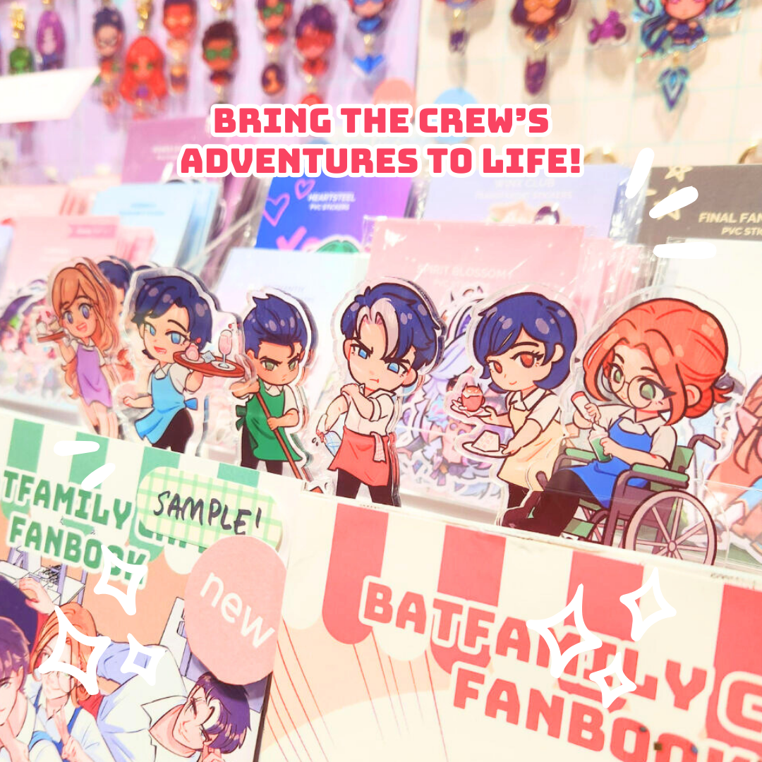 Mini Batfamily Cafe Crew Standees