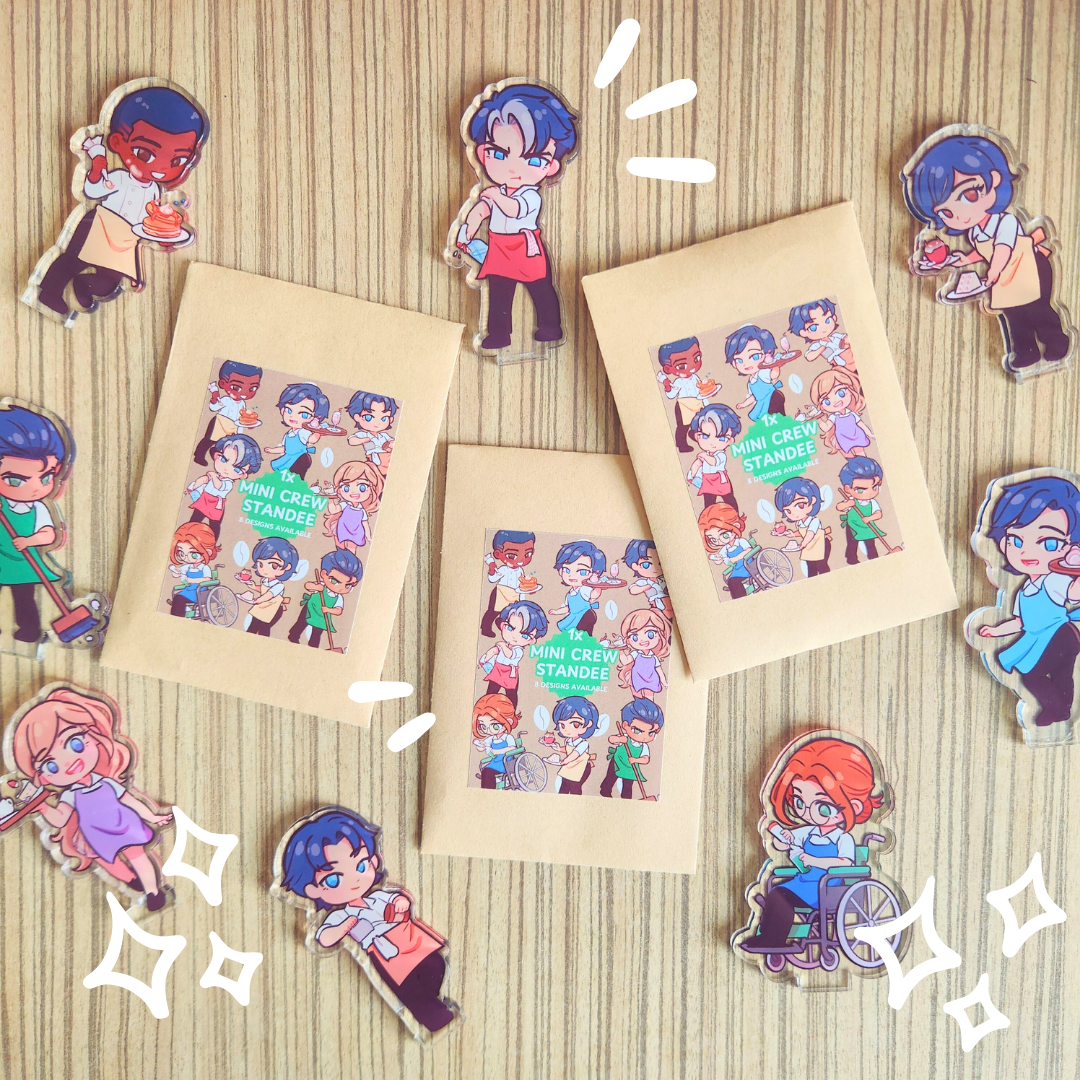 Mini Batfamily Cafe Crew Standees