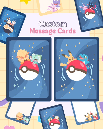 Custom Trading Card Style Message Cards