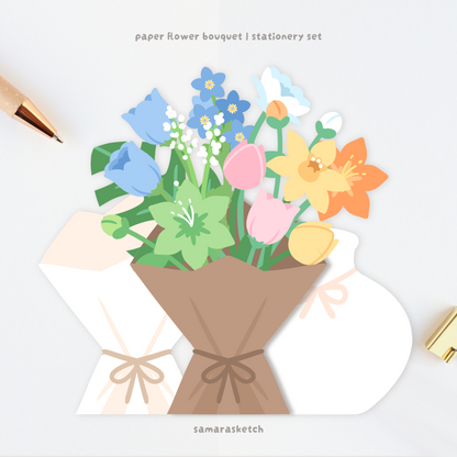 paper bouquet card bundle set B