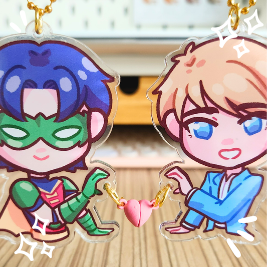 Tim X Bernard Heart Magnet Charms