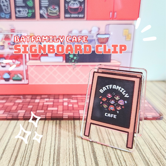 Batfamily Cafe Signboard Clip