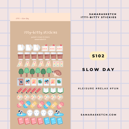 itty-bitty stickies - slow day (s102)