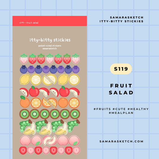itty-bitty stickies - fruit salad (s119)