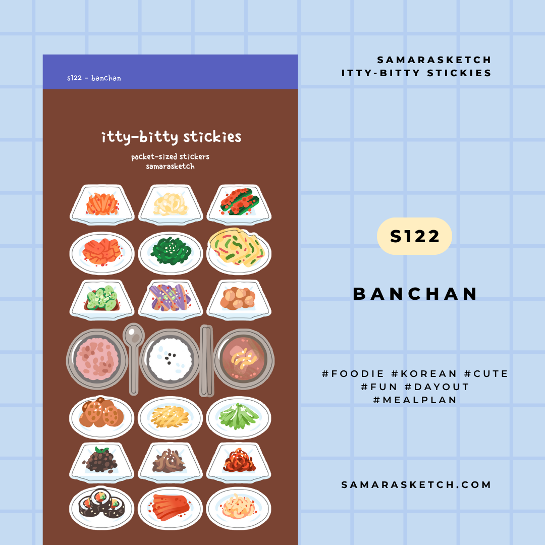 itty-bitty stickies - banchan (s122)