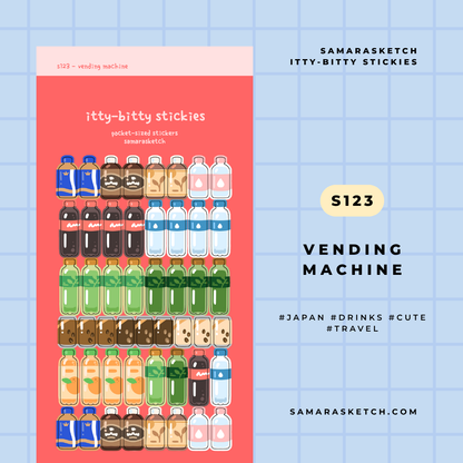 itty-bitty stickies - vending machine (s123)