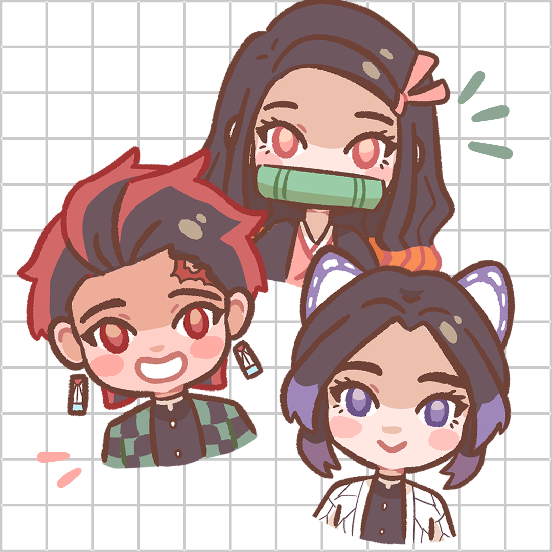 Kimetsu I (Demon Slayer) Sticker Pack
