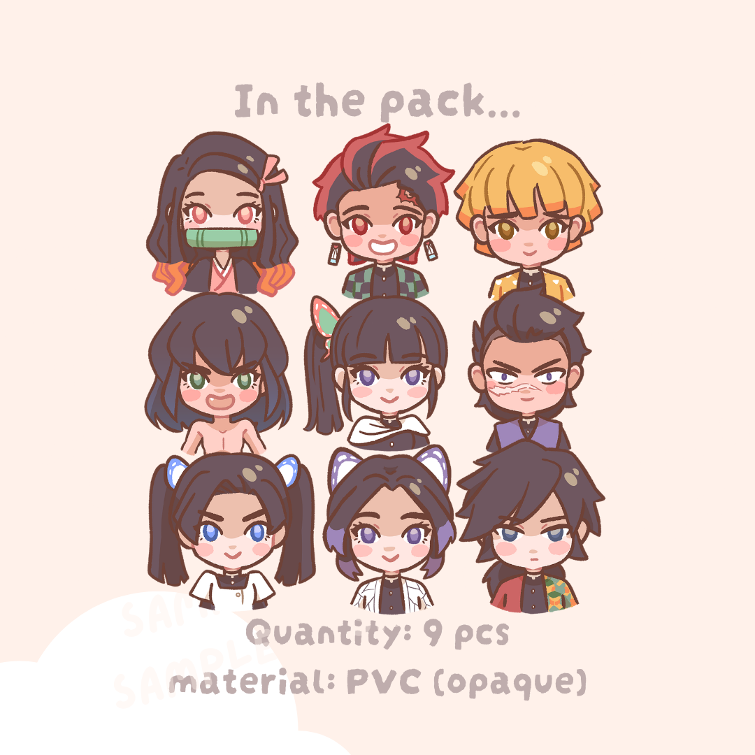 Kimetsu I (Demon Slayer) Sticker Pack