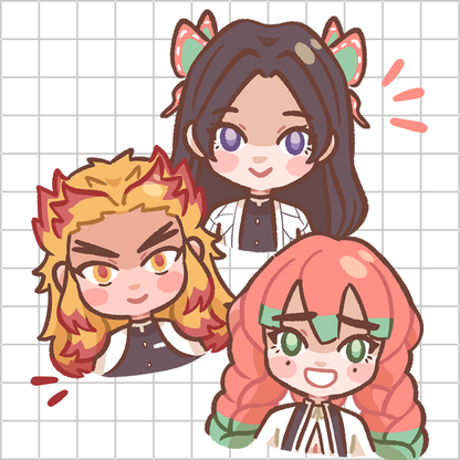 Kimetsu II (Demon Slayer) Sticker Pack