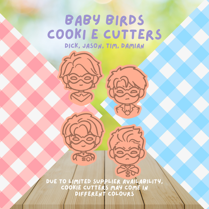 Baby Birds Cookie Cutters (Batfamily)