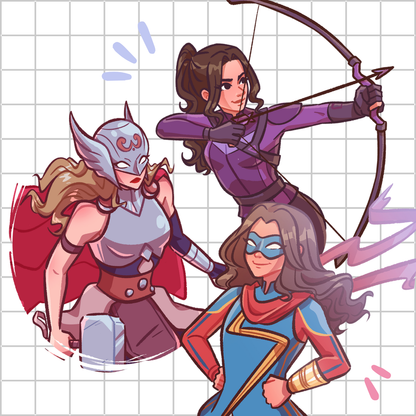Marvel Ladies Sticker Pack