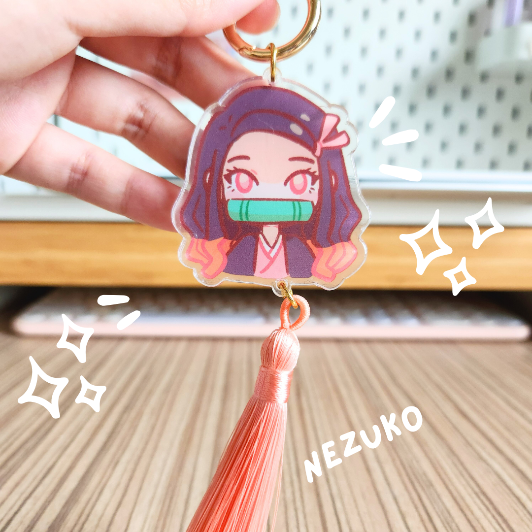 Nezuko Tassel Charm (Demon Slayer)