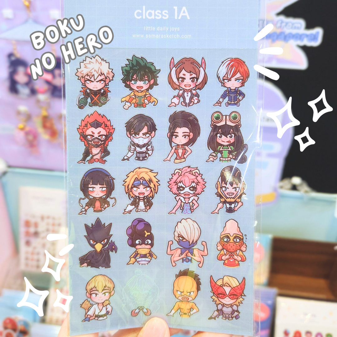 Boku no hero Sticker Sheet