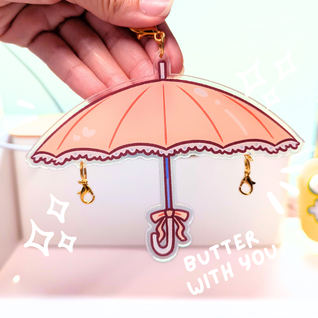 Butter with You Umbrella Charm Connector
