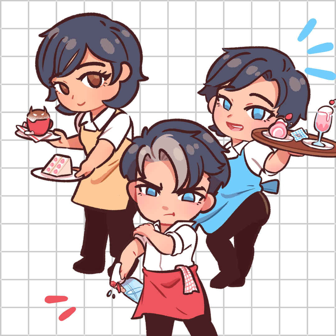 Mini Batfamily Cafe Crew Sticker Pack