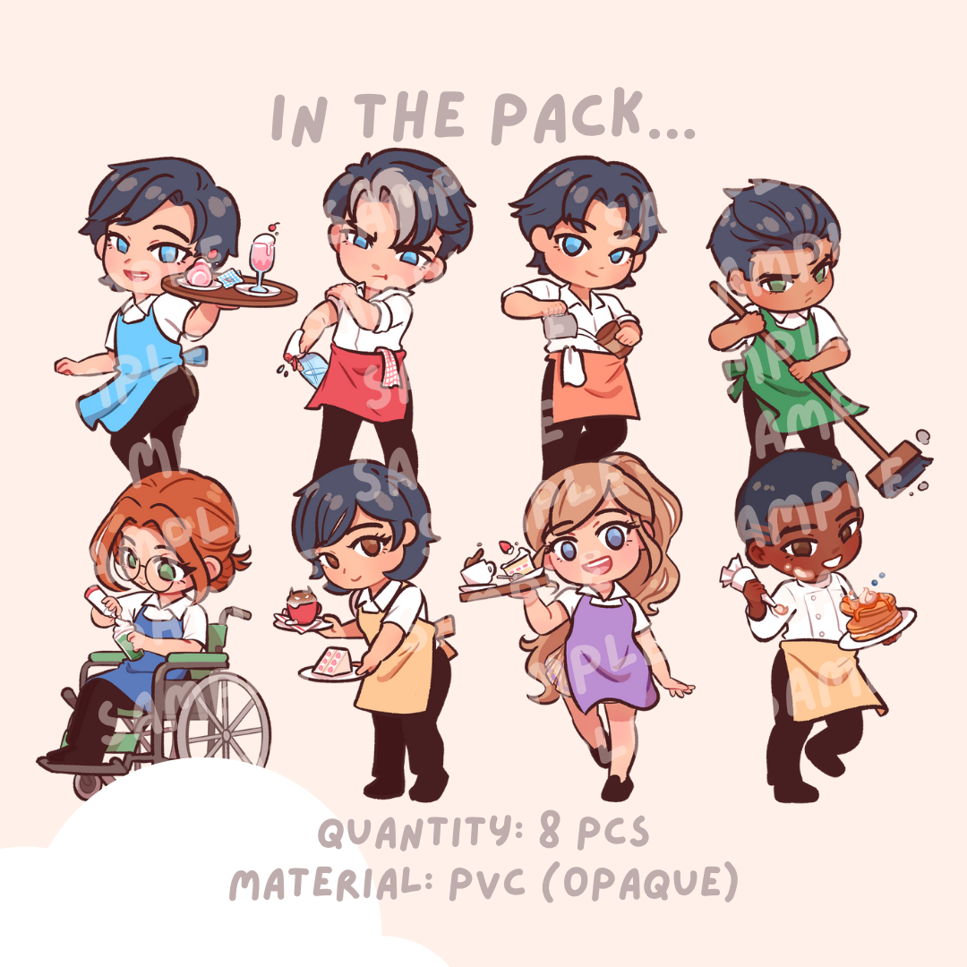 Mini Batfamily Cafe Crew Sticker Pack