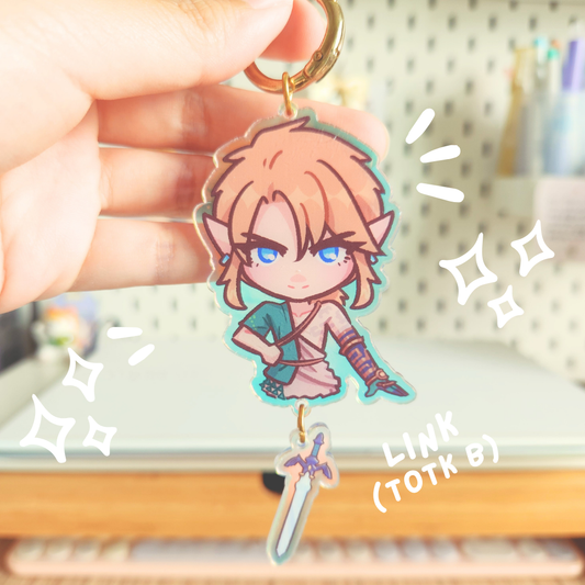 Link TOTK B Charm (Legend of Zelda)