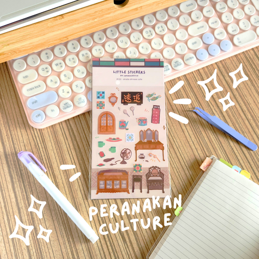 little stickers #102 - straits chinese collé