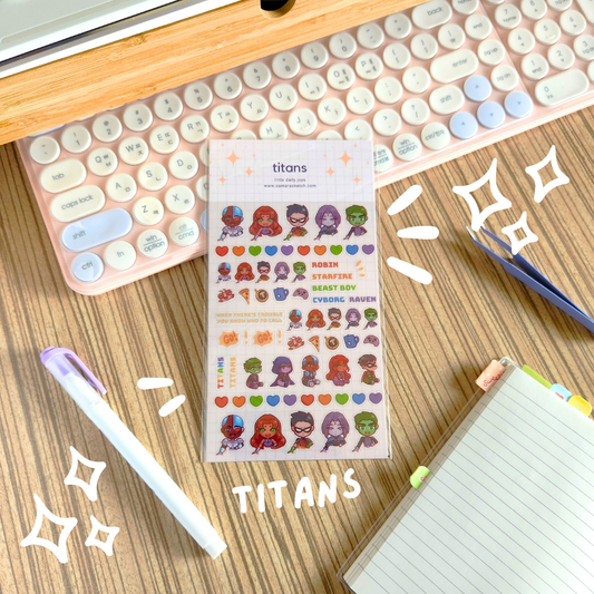 Titans Sticker Sheet