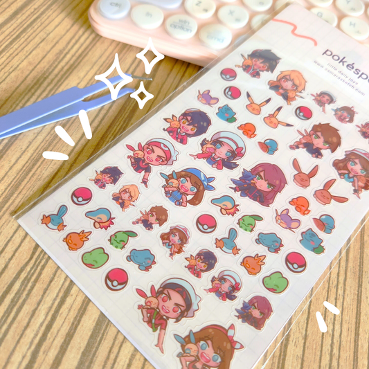 Pokéspe Sticker Sheet