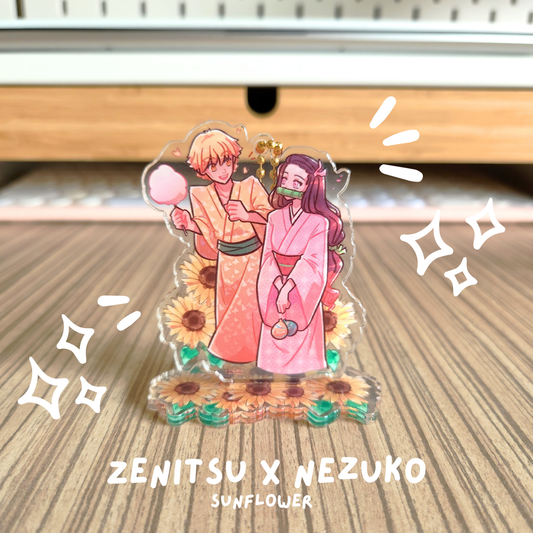 Zenitsu x Nezuko Standee Charm (Demon Slayer Matsuri)