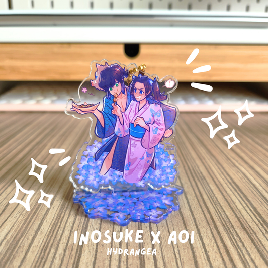 Inosuke x Aoi Standee Charm (Demon Slayer Matsuri)