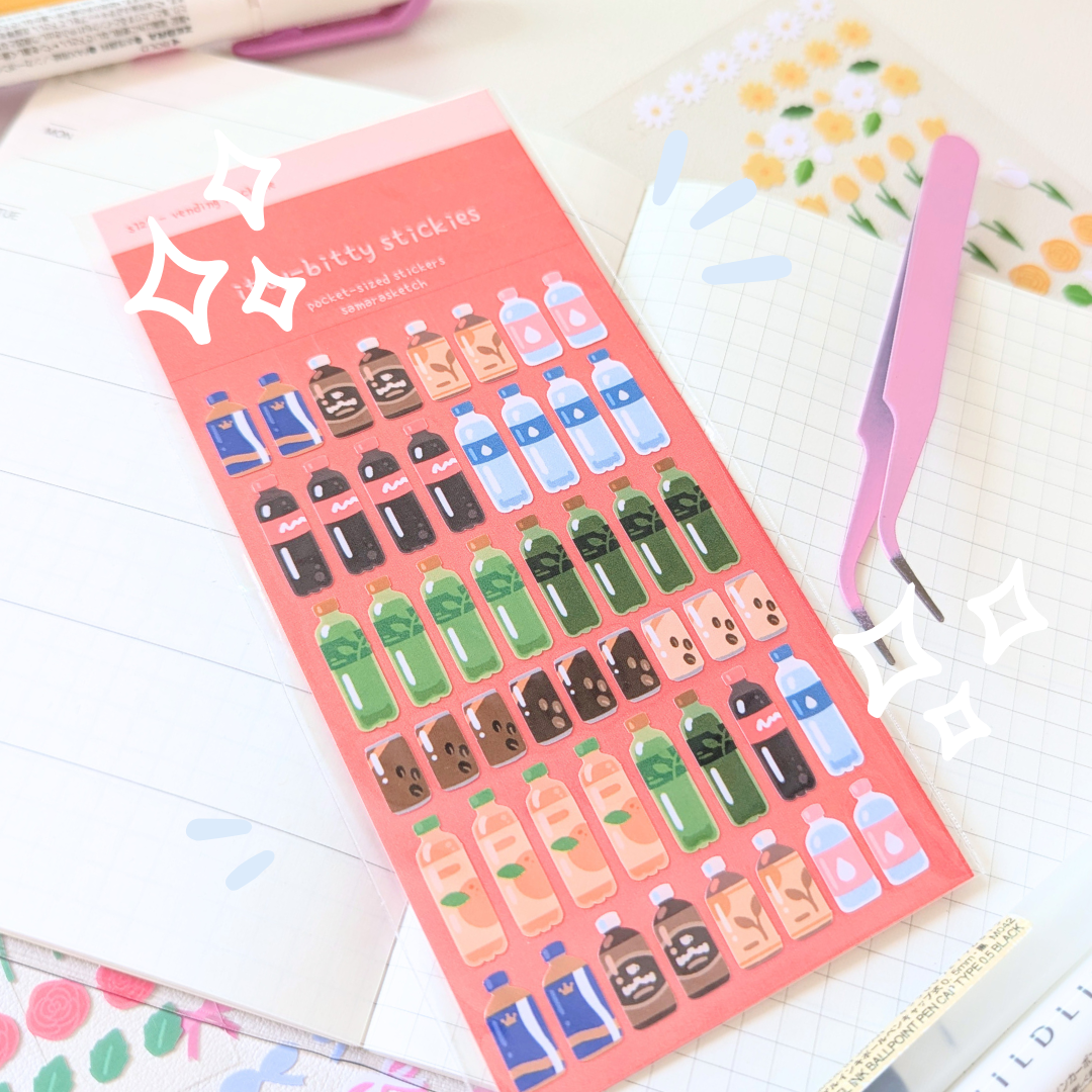 itty-bitty stickies - vending machine (s123)