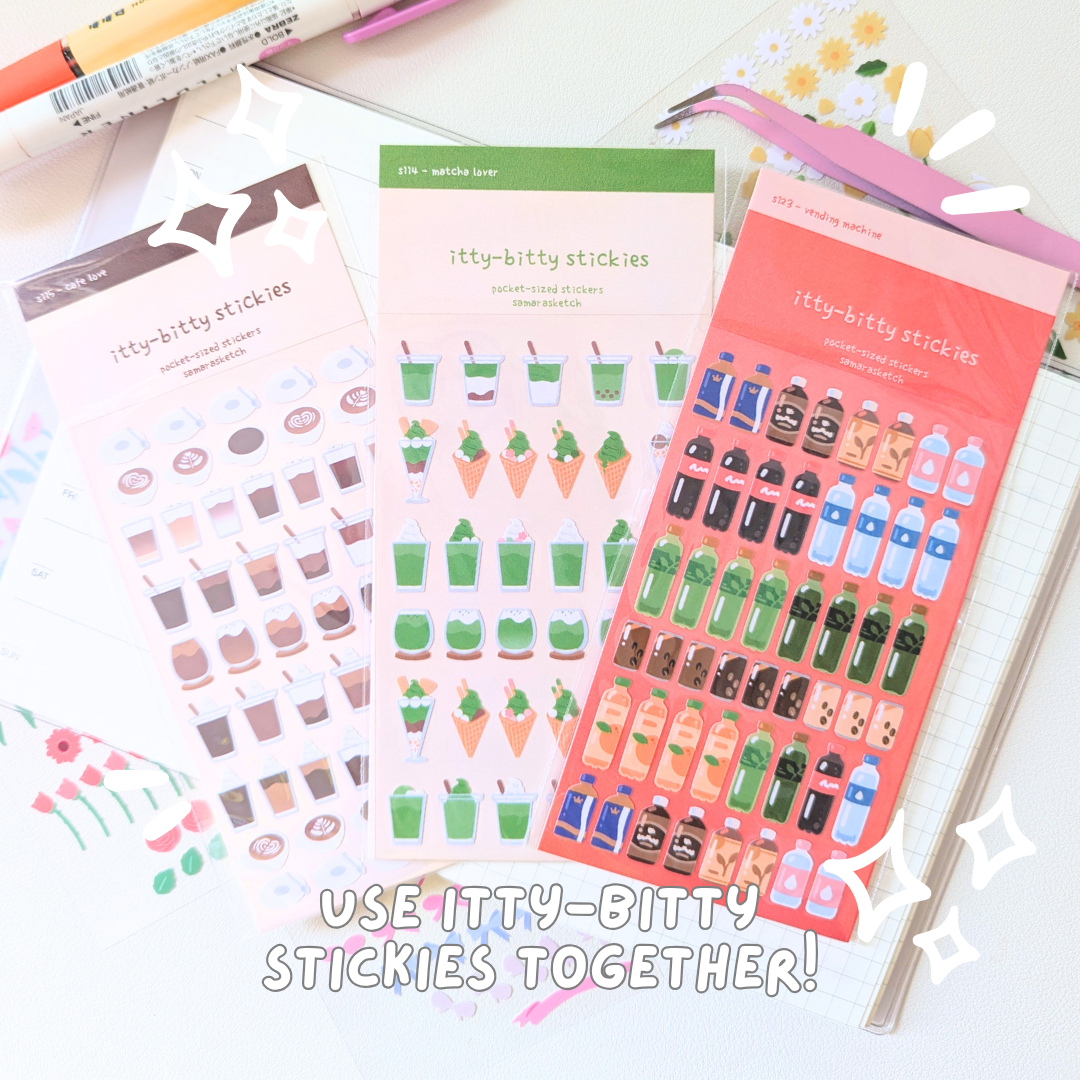 itty-bitty stickies - vending machine (s123)