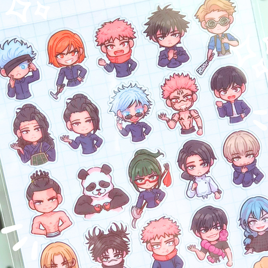 JJK Jujutsu Sticker Sheet