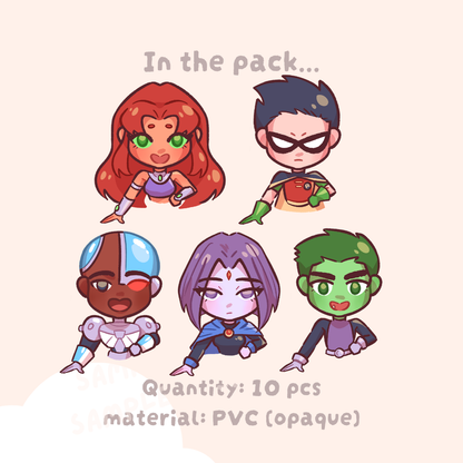 Titans Together Sticker Pack